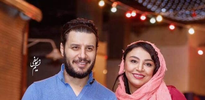جواد عزتی و همسرش