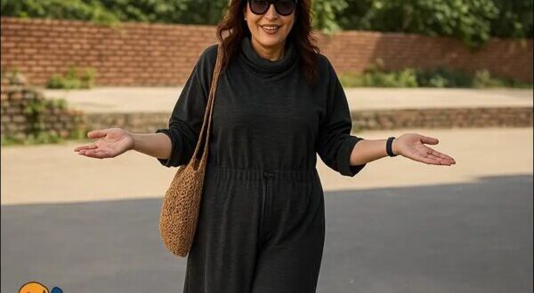 آموزش خیاطی رزبانو گام به گام دوخت لباس پاییزی و مجلسی